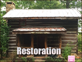 Historic Log Cabin Restoration  Franklinville, North Carolina